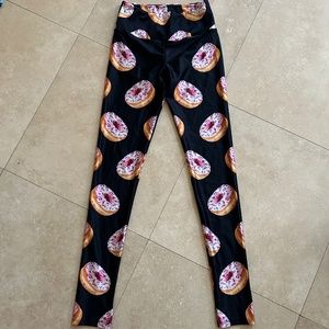 Goldsheep Clothing Donuts Leggings Size Small